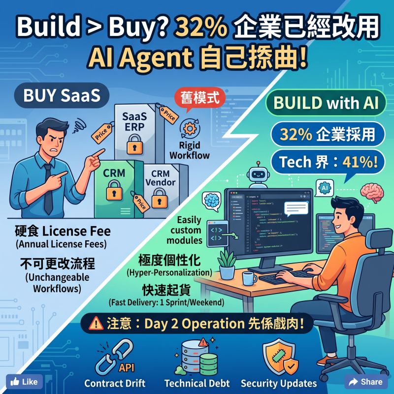 Build > Buy? McKinsey Says 32% of Companies Now Build Their Own Software with AI Agents!